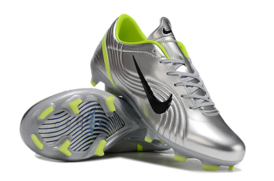 Unisex Nike Zoom Mercurial Vapor 1 Rgn SE FG Firm Ground Low-Tops Football Boots - Silver/Black/Yellow