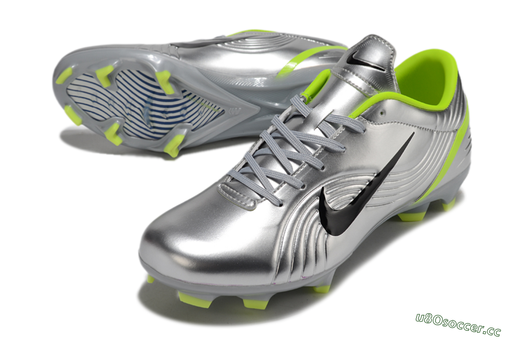 Unisex Nike Zoom Mercurial Vapor 1 Rgn SE FG Firm Ground Low-Tops Football Boots - Silver/Black/Yellow 3