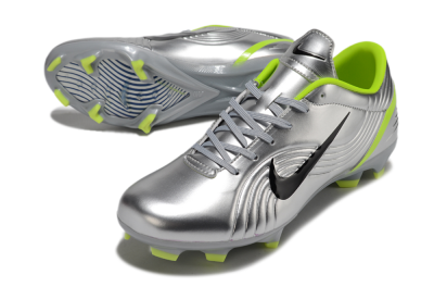 Unisex Nike Zoom Mercurial Vapor 1 Rgn SE FG Firm Ground Low-Tops Football Boots - Silver/Black/Yellow