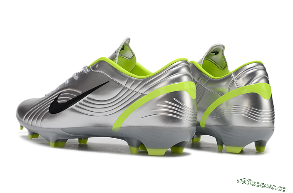 Unisex Nike Zoom Mercurial Vapor 1 Rgn SE FG Firm Ground Low-Tops Football Boots - Silver/Black/Yellow 4