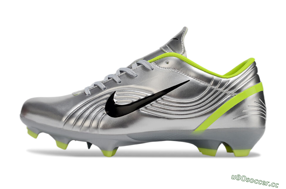 Unisex Nike Zoom Mercurial Vapor 1 Rgn SE FG Firm Ground Low-Tops Football Boots - Silver/Black/Yellow 0