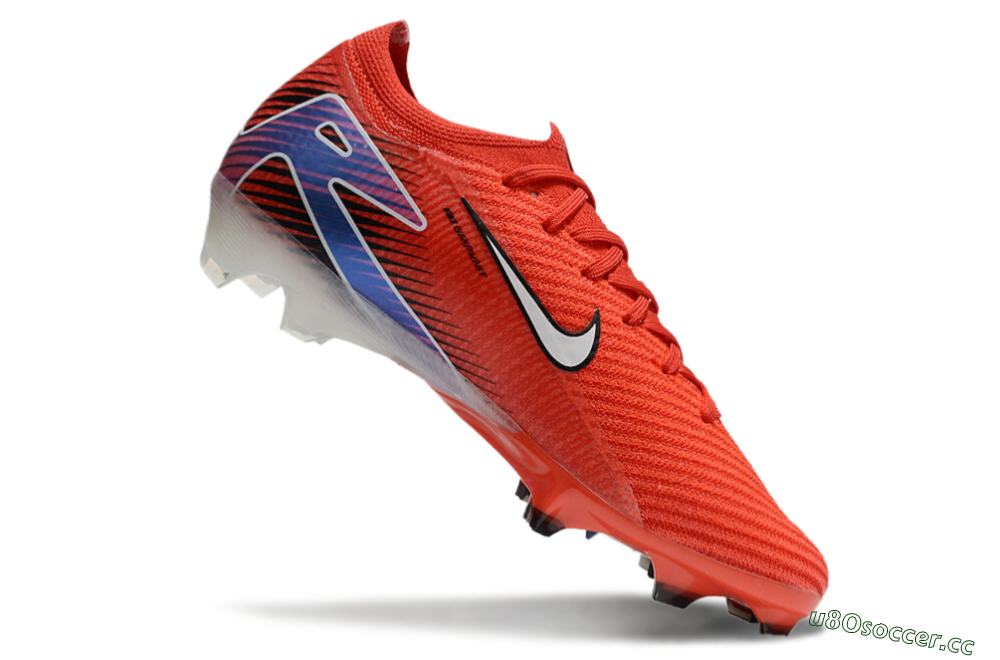 Men's Nike Air Zoom Mercurial Vapor 16 Elite FG Firm Ground Low-Tops Football Boots - Red/White/Blue 4
