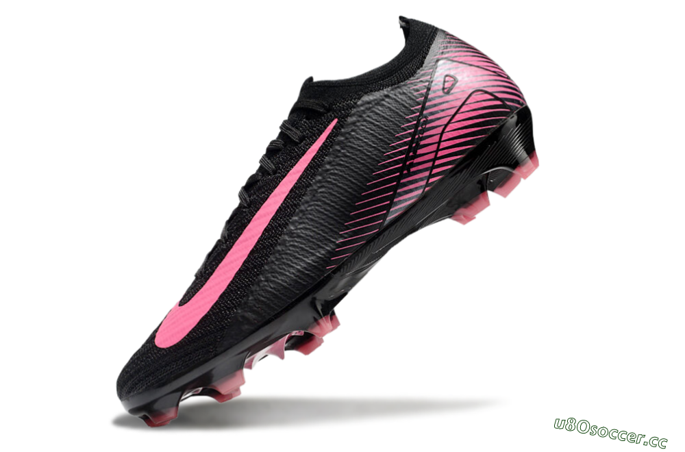 Men's Nike Air Zoom Mercurial Vapor 16 Elite FG Firm Ground Low-Tops Football Boots - Black/Pink 5