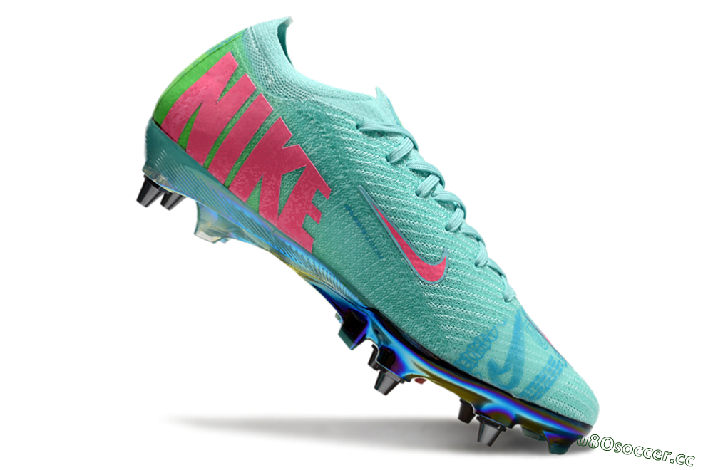 Men's Nike Air Zoom Mercurial Vapor 16 Elite SG Soft Ground Low-Tops Football Boots - Jade/Pink/Gold 4