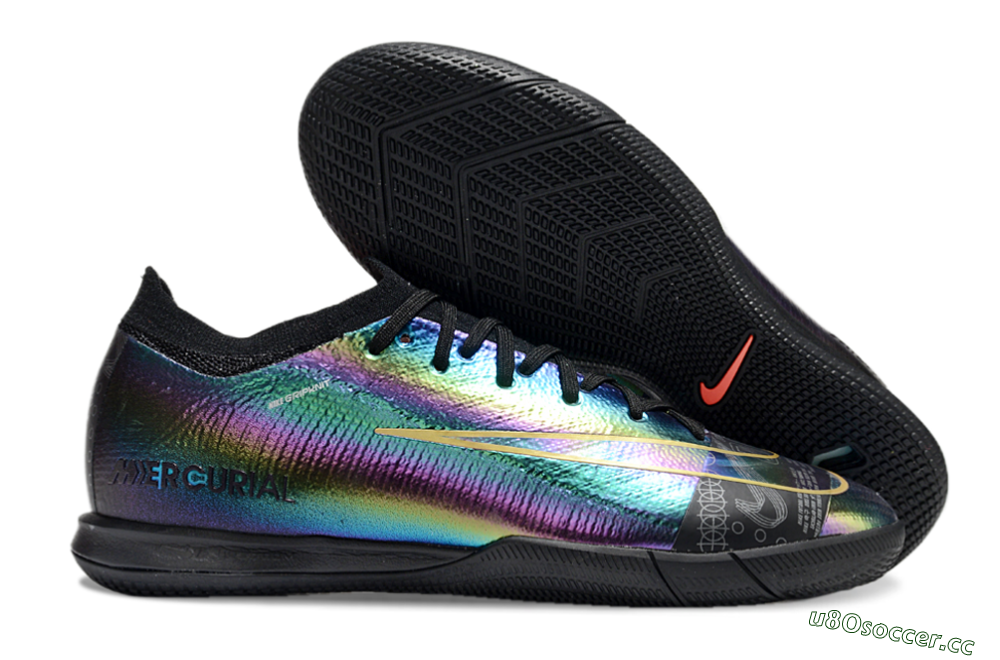 Men's Nike Air Zoom Mercurial Vapor 16 Elite IC Indoor & Futsal Low-Tops Football Shoes - Laser/Black/Yellow 2