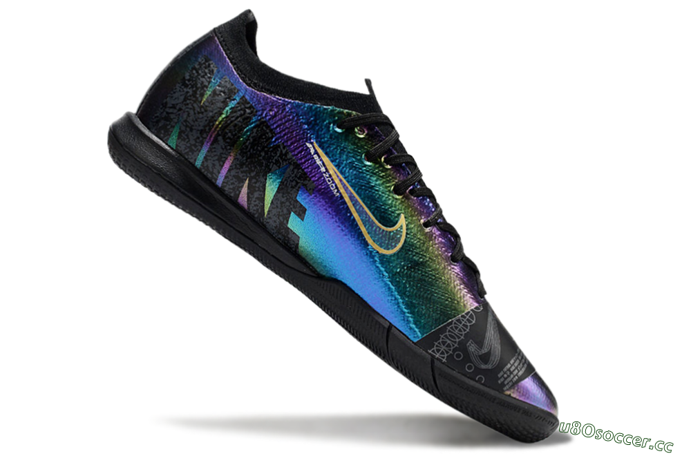 Men's Nike Air Zoom Mercurial Vapor 16 Elite IC Indoor & Futsal Low-Tops Football Shoes - Laser/Black/Yellow 4
