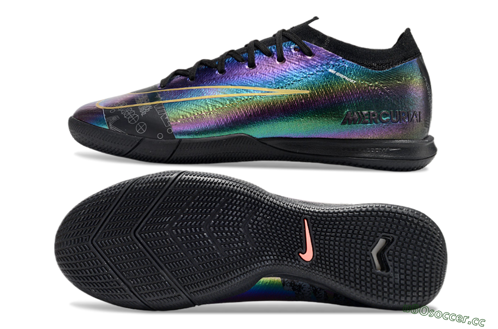 Men's Nike Air Zoom Mercurial Vapor 16 Elite IC Indoor & Futsal Low-Tops Football Shoes - Laser/Black/Yellow 1