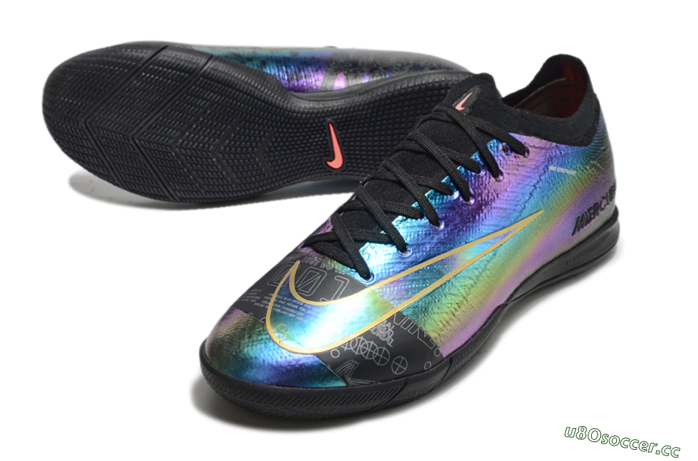 Men's Nike Air Zoom Mercurial Vapor 16 Elite IC Indoor & Futsal Low-Tops Football Shoes - Laser/Black/Yellow 3
