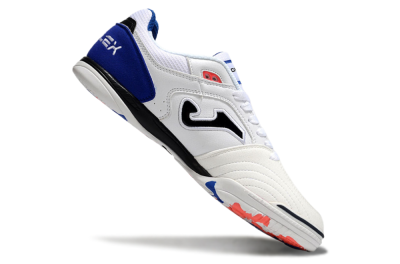 Men's Joma Top Flex IC Indoor & Futsal Low-Tops Football Shoes - White/Red/Blue