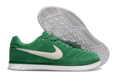 Men's Nike Street Gato IC Indoor & Futsal Low-Tops Football Shoes - Green/Grey/White