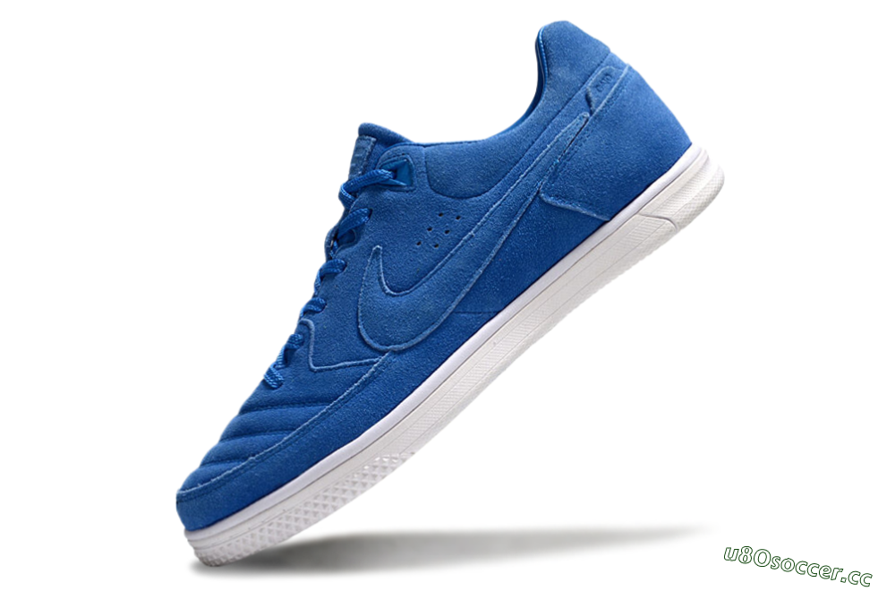 Men's Nike Street Gato IC Indoor & Futsal Low-Tops Football Shoes - Blue/White 5