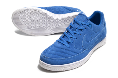 Men's Nike Street Gato IC Indoor & Futsal Low-Tops Football Shoes - Blue/White