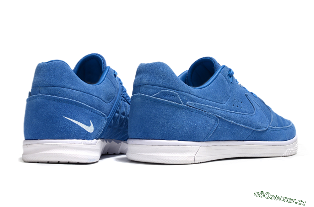 Men's Nike Street Gato IC Indoor & Futsal Low-Tops Football Shoes - Blue/White 6