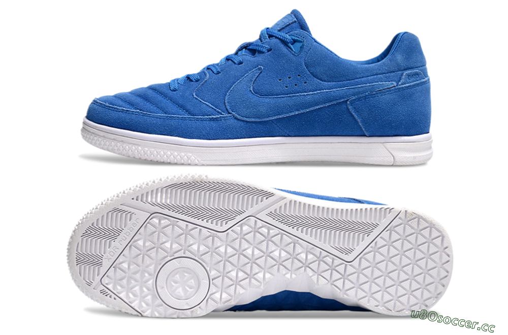 Men's Nike Street Gato IC Indoor & Futsal Low-Tops Football Shoes - Blue/White 1