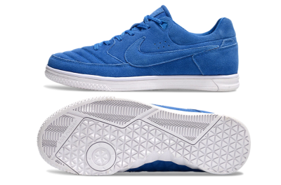 Men's Nike Street Gato IC Indoor & Futsal Low-Tops Football Shoes - Blue/White
