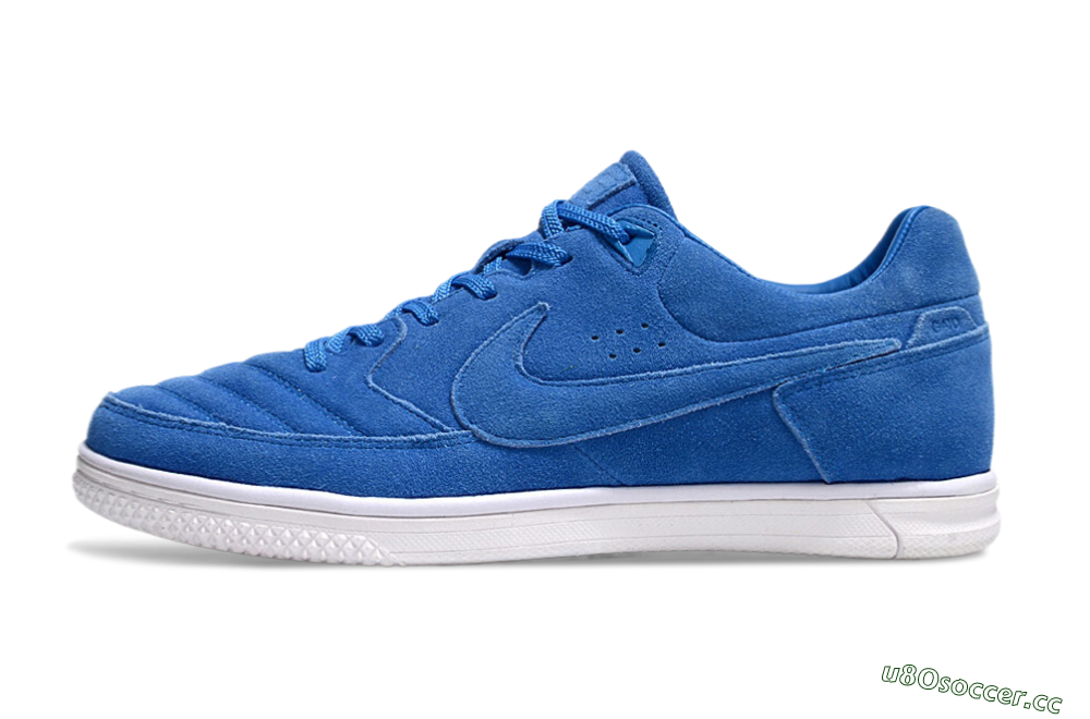 Men's Nike Street Gato IC Indoor & Futsal Low-Tops Football Shoes - Blue/White 0