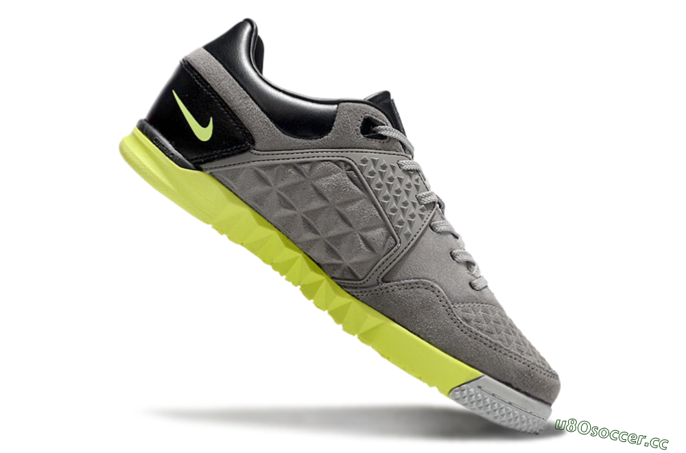 Men's Nike Street Gato IC Indoor & Futsal Low-Tops Football Shoes - Grey/Yellow/Black 4