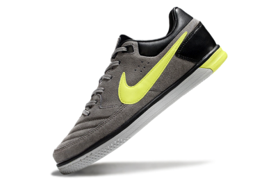 Men's Nike Street Gato IC Indoor & Futsal Low-Tops Football Shoes - Grey/Yellow/Black