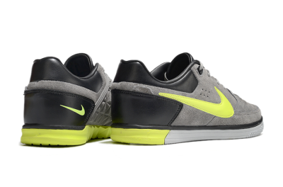Men's Nike Street Gato IC Indoor & Futsal Low-Tops Football Shoes - Grey/Yellow/Black