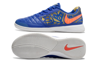 Men's Nike Street Gato IC Indoor & Futsal Low-Tops Football Shoes - Blue/Yellow/Red