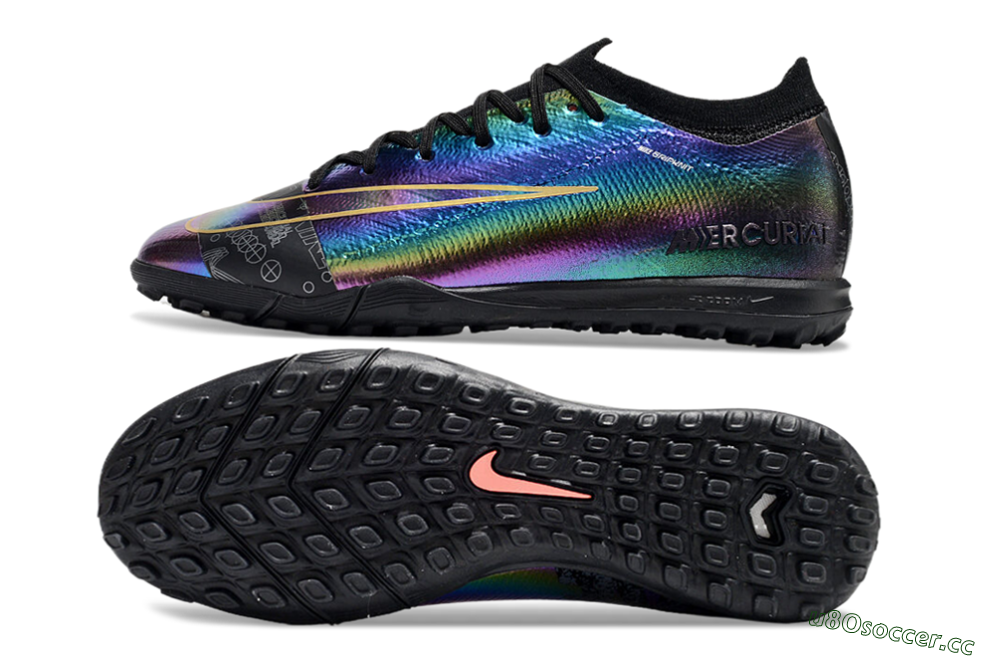 Unisex Nike Air Zoom Mercurial Vapor 16 Elite TF Artificial Turf Low-Tops Football Shoes - Laser/Black/Yellow 1