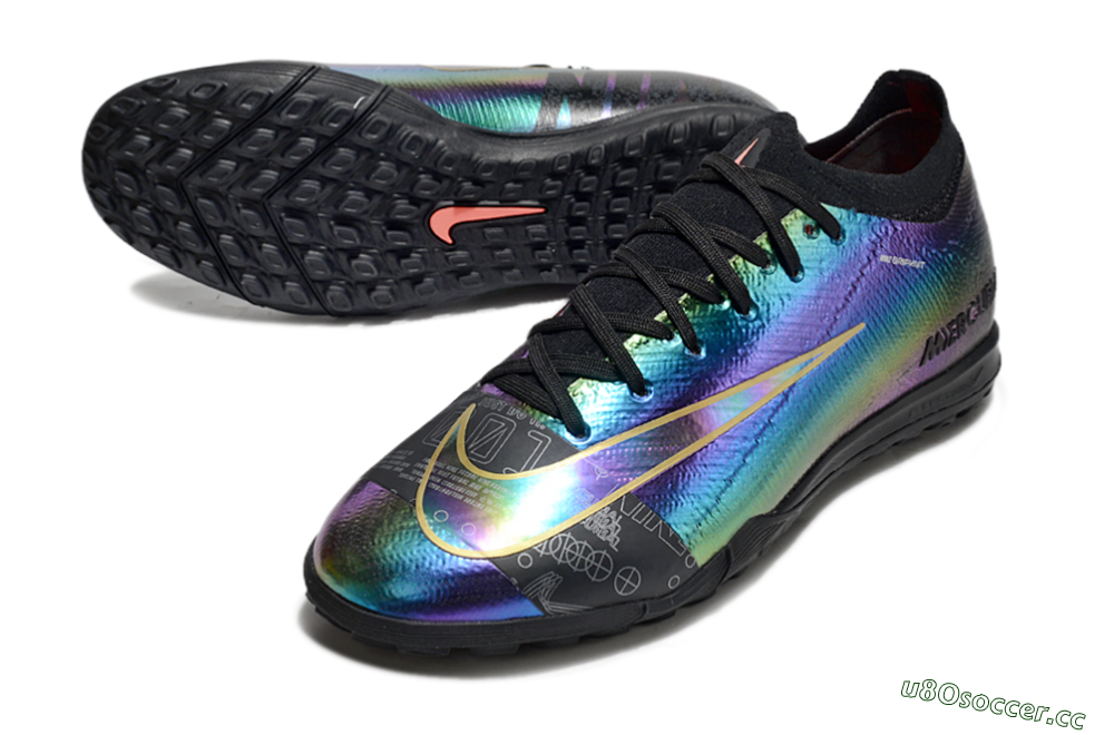 Unisex Nike Air Zoom Mercurial Vapor 16 Elite TF Artificial Turf Low-Tops Football Shoes - Laser/Black/Yellow 3