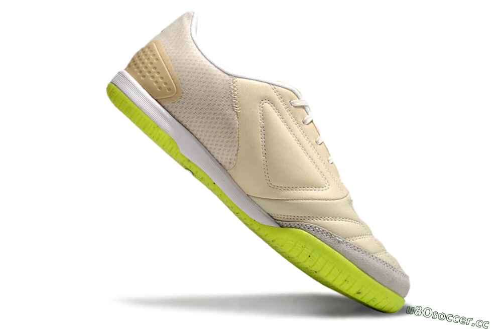 Men's Adidas Competition Top IC Indoor & Futsal Low-Tops Football Shoes - Brown/Green/White 4