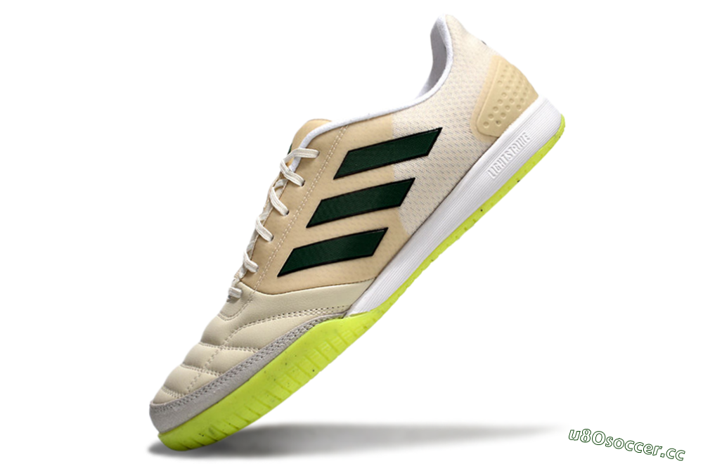 Men's Adidas Competition Top IC Indoor & Futsal Low-Tops Football Shoes - Brown/Green/White 5