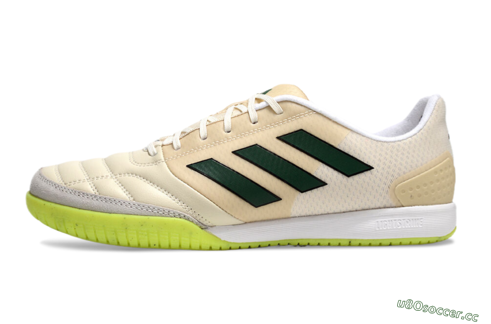 Men's Adidas Competition Top IC Indoor & Futsal Low-Tops Football Shoes - Brown/Green/White 0