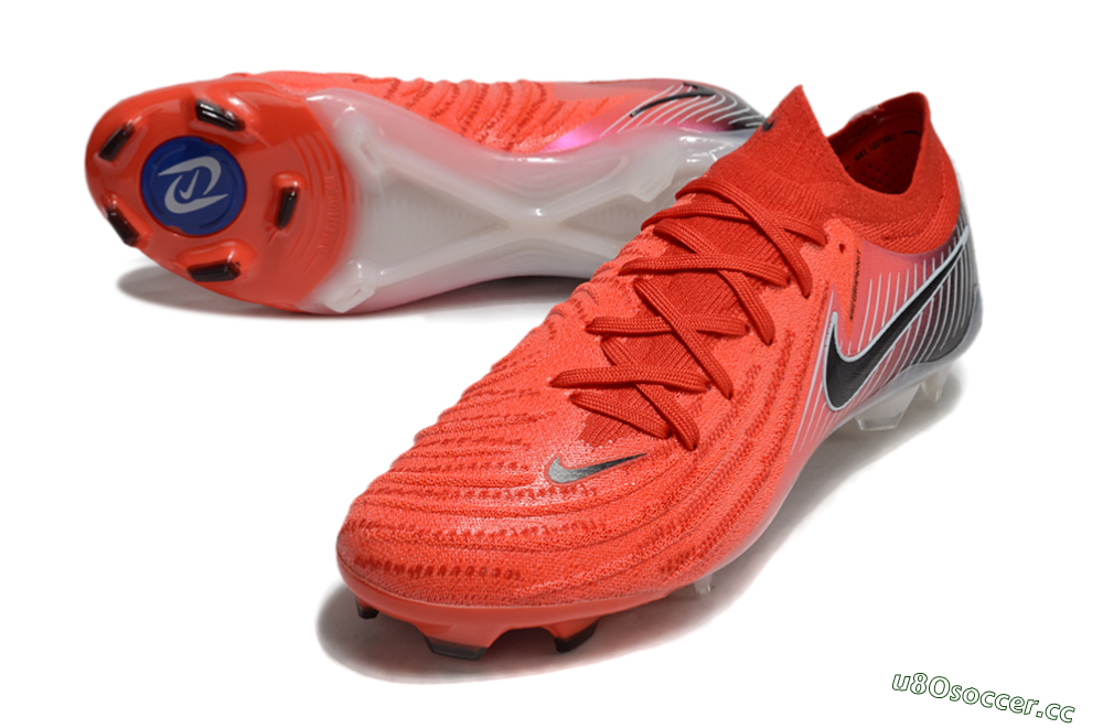 Men's Nike Phantom Luna Elite NU FG Firm Ground Low-Tops Football Boots - Red/Black/White 3