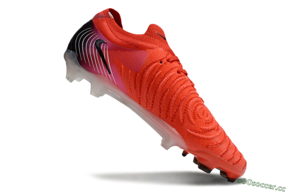 Men's Nike Phantom Luna Elite NU FG Firm Ground Low-Tops Football Boots - Red/Black/White 4