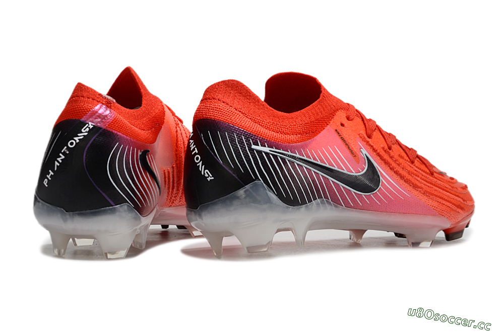 Men's Nike Phantom Luna Elite NU FG Firm Ground Low-Tops Football Boots - Red/Black/White 6