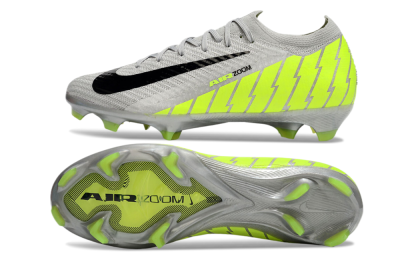 Men's Nike Air Zoom Mercurial Vapor 16 Elite FG Firm Ground Low-Tops Football Boots - Grey/Black/Yellow