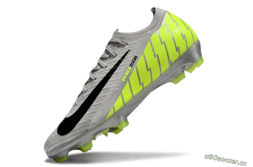 Men's Nike Air Zoom Mercurial Vapor 16 Elite FG Firm Ground Low-Tops Football Boots - Grey/Black/Yellow 5