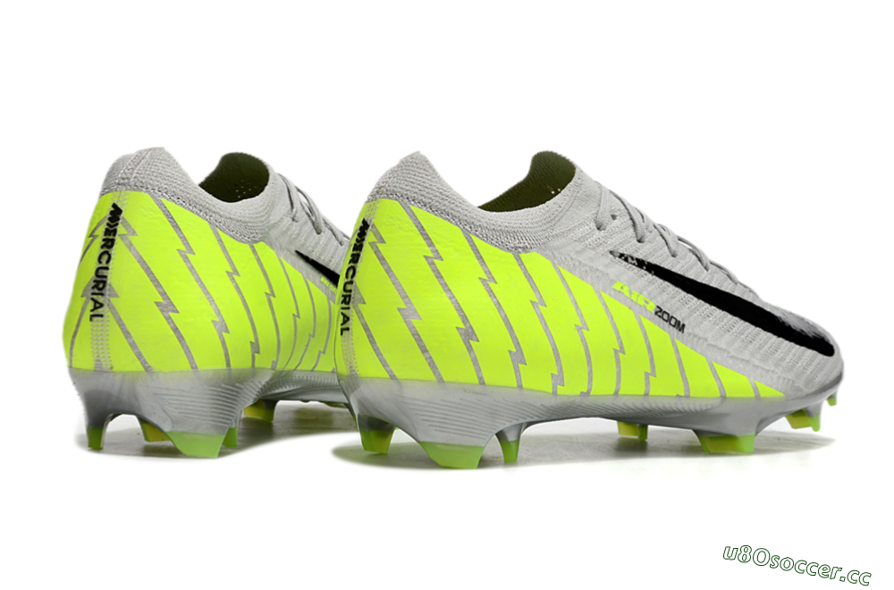 Men's Nike Air Zoom Mercurial Vapor 16 Elite FG Firm Ground Low-Tops Football Boots - Grey/Black/Yellow 6