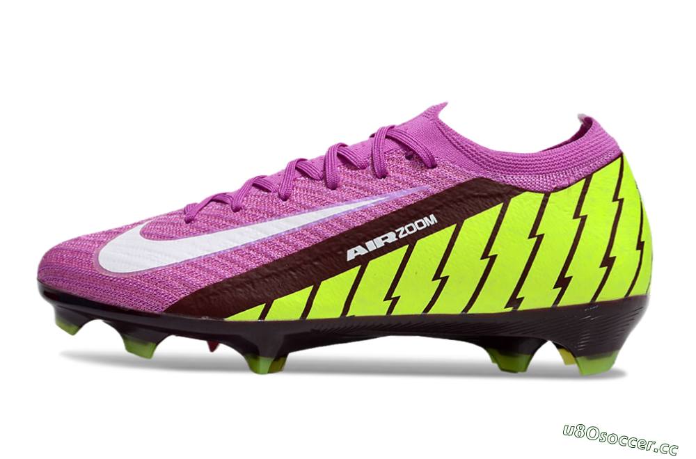 Men's Nike Air Zoom Mercurial Vapor 16 Elite FG Firm Ground Low-Tops Football Boots - Pink/White/Yellow 0