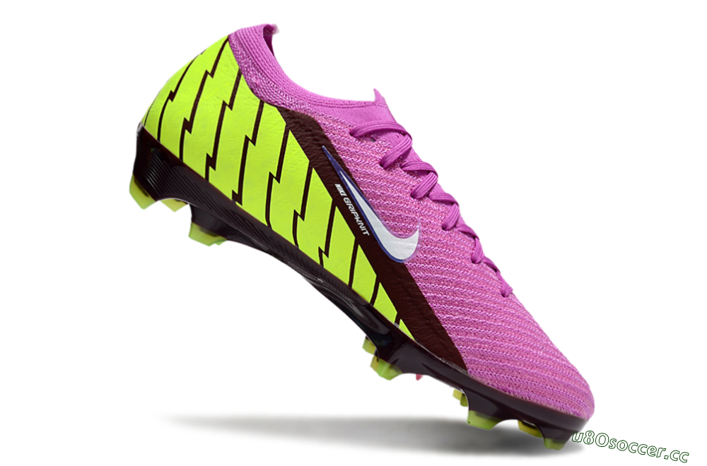 Men's Nike Air Zoom Mercurial Vapor 16 Elite FG Firm Ground Low-Tops Football Boots - Pink/White/Yellow 4