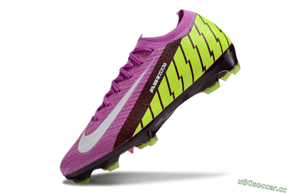 Men's Nike Air Zoom Mercurial Vapor 16 Elite FG Firm Ground Low-Tops Football Boots - Pink/White/Yellow 5