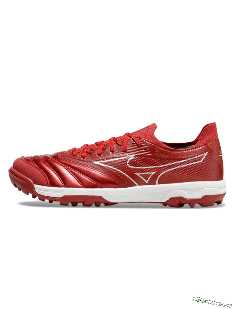 Men's Mizuno Morelia Neo Sala TF Artificial Turf Low-Tops Football Shoes - Red/Gold/White 0