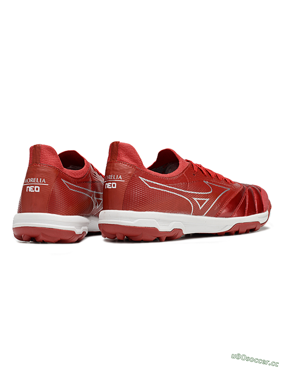 Men's Mizuno Morelia Neo Sala TF Artificial Turf Low-Tops Football Shoes - Red/Gold/White 6