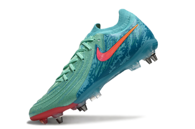 Men's Nike Phantom Luna Elite SG Soft Ground Low-Tops Football Boots - Jade/Red/Blue