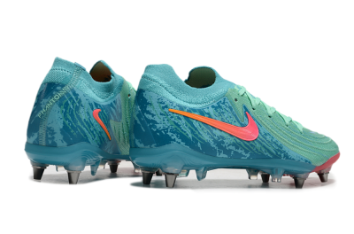 Men's Nike Phantom Luna Elite SG Soft Ground Low-Tops Football Boots - Jade/Red/Blue