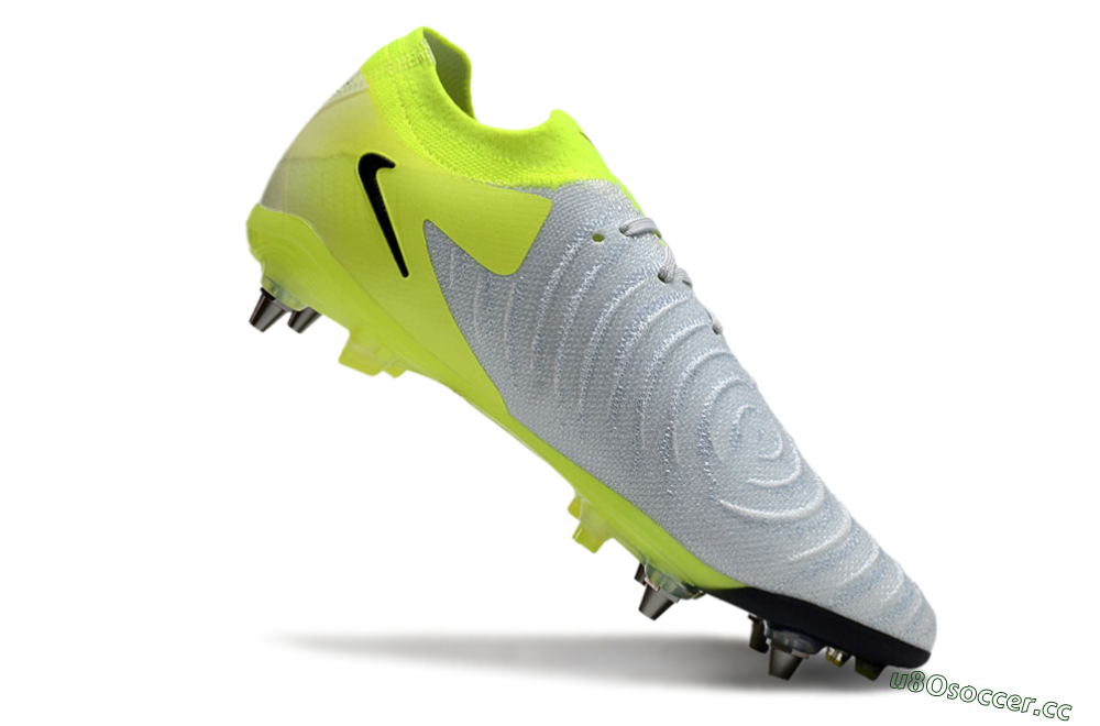 Men's Nike Phantom Luna Elite SG Soft Ground Low-Tops Football Boots - Grey/Yellow/Black 4
