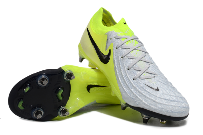 Men's Nike Phantom Luna Elite SG Soft Ground Low-Tops Football Boots - Grey/Yellow/Black