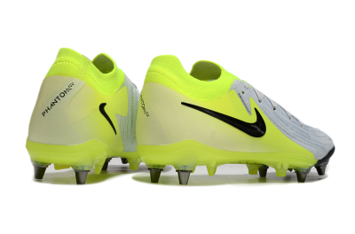 Men's Nike Phantom Luna Elite SG Soft Ground Low-Tops Football Boots - Grey/Yellow/Black