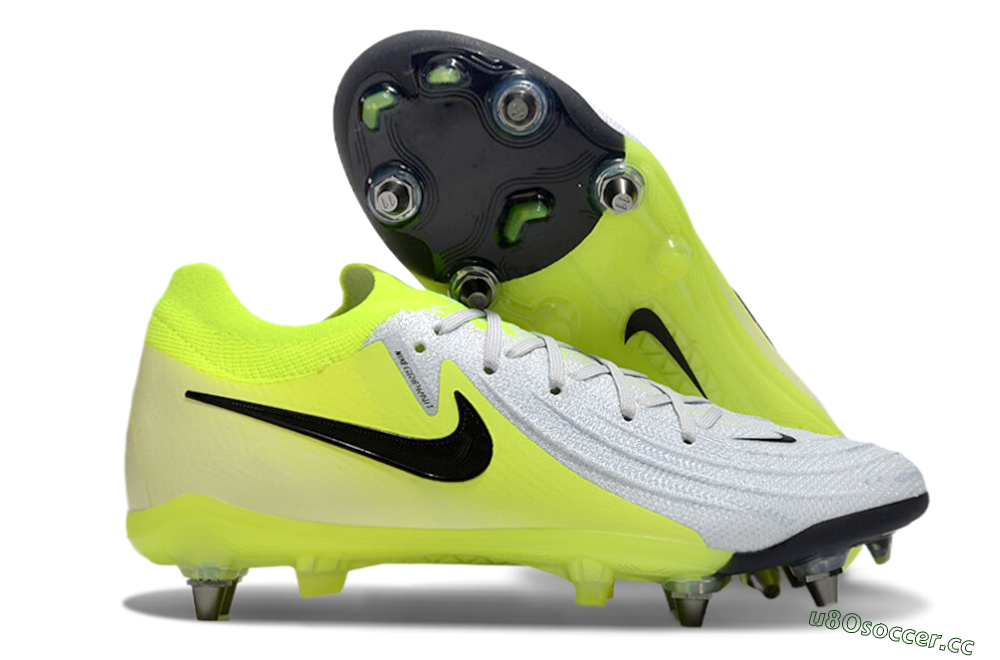 Men's Nike Phantom Luna Elite SG Soft Ground Low-Tops Football Boots - Grey/Yellow/Black 2