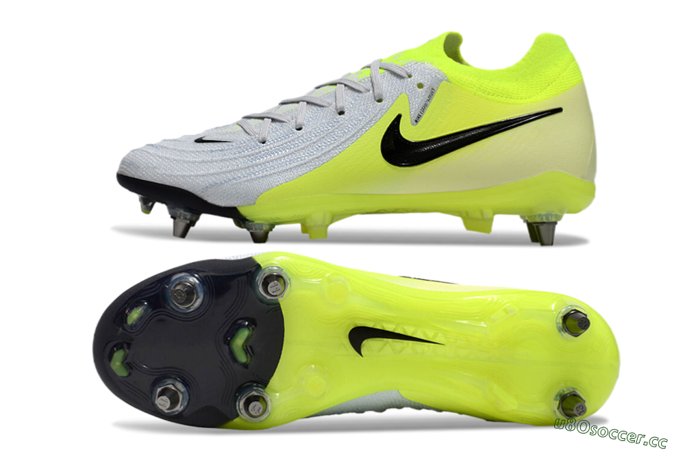 Men's Nike Phantom Luna Elite SG Soft Ground Low-Tops Football Boots - Grey/Yellow/Black 1