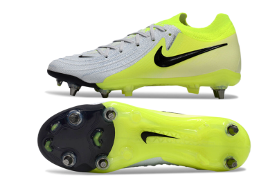 Men's Nike Phantom Luna Elite SG Soft Ground Low-Tops Football Boots - Grey/Yellow/Black