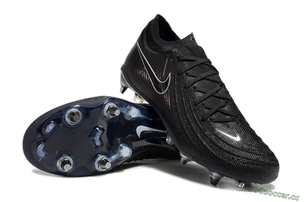 Men's Nike Phantom Luna Elite SG Soft Ground Low-Tops Football Boots - Black/White/Blue 3
