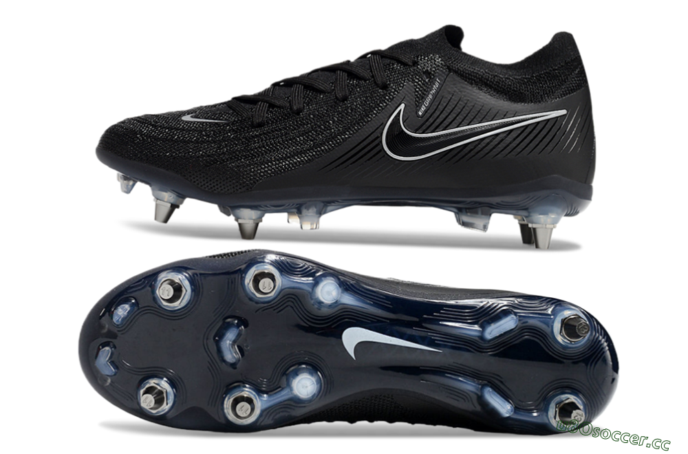 Men's Nike Phantom Luna Elite SG Soft Ground Low-Tops Football Boots - Black/White/Blue 1